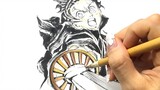 [Calligraphy] Drawing Tanjirou Kamado with His Name