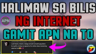 Mapapa wow ka nalang talaga sa bilis ng 5G/45 gamit APN nato!