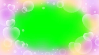 HEARTS OVERLAY # 3 GREEN SCREEN VIDEO | GREENSCREEN BACKGROUND | CHROMA KEY | Peachy Grace