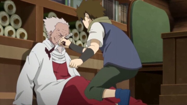 The Third Hokage Takes Care Of Mugino After He Attempts To Kill Him