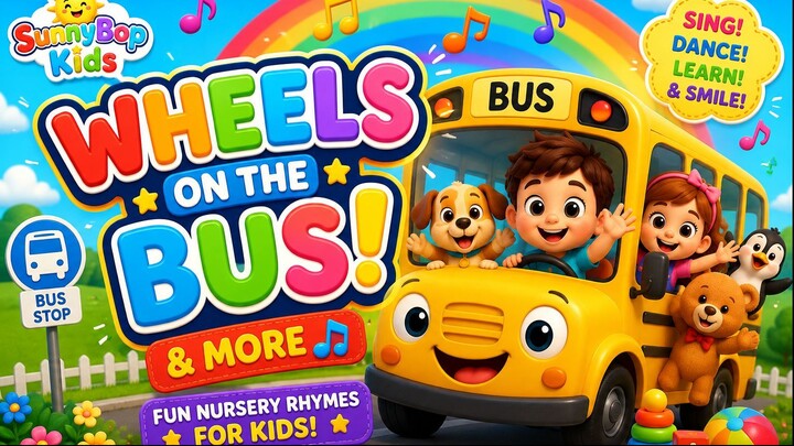 🚌 Wheels on the Bus & More! 🎵 | Fun Nursery Rhymes for Kids 🌈