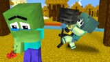 Monster School: Poor Baby Zombie and Bad Girlfriend - Sad Story  | Minecraft Animation