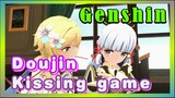 [Genshin,  Doujin]Lumine and Kamisato Ayaka's kissing game