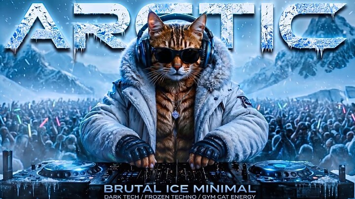 ARCTIC ❄️ Dark High-Tech Minimal | Gym Cat Energy (AI Music / Workout BGM)