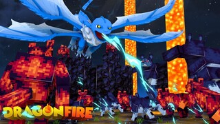 OUR STORM DRAGON TAKES ON THE WOLVES! - Minecraft DragonFire Official #63