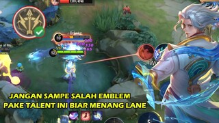 BEST SETTINGAN EMBLEM NATAN GOLD LANE | TOP GLOBAL NATAN | MLBB