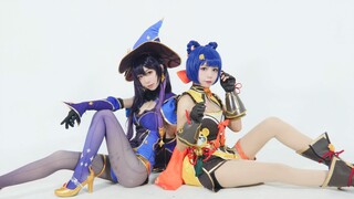 [Nana X Pig Pig] Đội bay hơi Genshin Impact ♥ Xiangling Mona, Love Cycle ♥ không thể thoát ra!