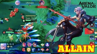 Allain Of AOV Gameplay 2022 | 5v5 MOBA Arena Of Valor 2022