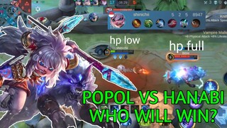 BY1 SITUATION POPOL VS HANABI,WHO WILL WIN?!-MOBILE LEGENDS