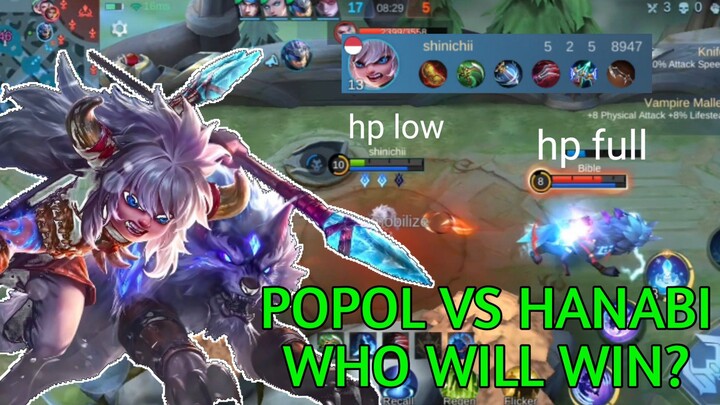 BY1 SITUATION POPOL VS HANABI,WHO WILL WIN?!-MOBILE LEGENDS