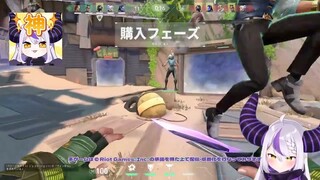 流石に疑いをかけられても何も言い返せないプレイをするVtuber【VALORANT/ラプラス・ダークネス/ホロライブ】