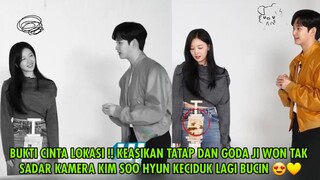 BUKTI CINTA LOKASI !! KEASIKAN TATAP DAN GODA JI WON TAK SADAR KAMERA KIM SOO HYUN KECIDUK BUCIN 😍💛