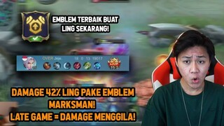 EMBLEM RAHASIA BUAT LING SEKARANG OP BANGET! DAMAGE SAMPE 42% COCOK BUAT SOLO RANKED
