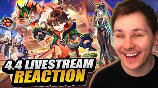 This Genshin Impact Update Is INSANE | 4.4 LIVESTREAM REACTION