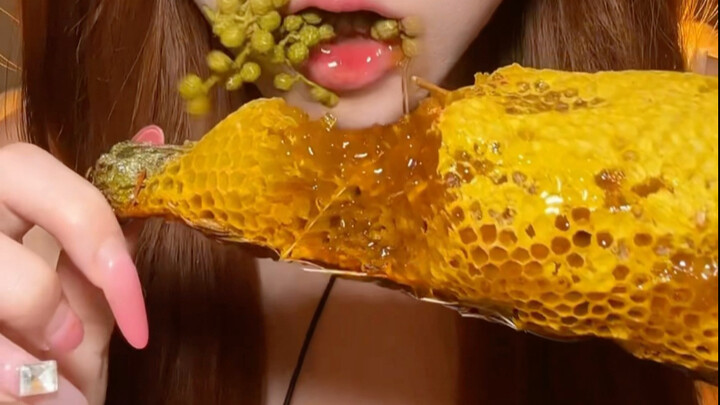 Nếu các bạn muốn ăn mật ong thì nên mua tổ ong, ngon quá luôn ấy, cực kỳ đã miệng luôn.