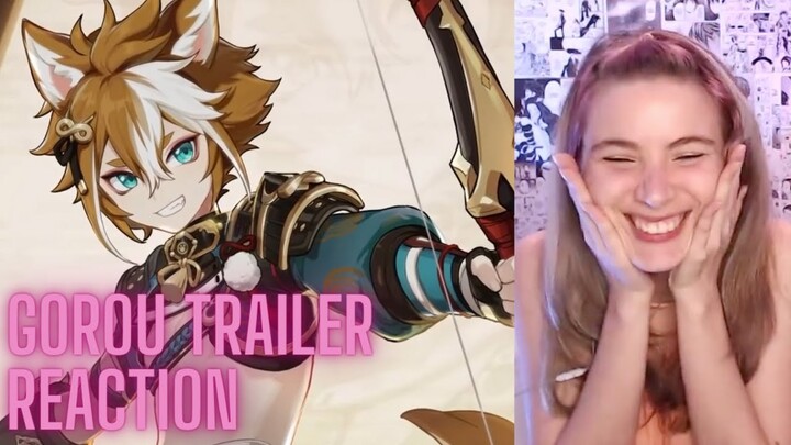 Gorou Character Trailer (Japanese) Reaction | Genshin Impact | Animaechan Games