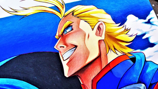 การวาด - All Might My Hero Academia Two Heroes ~ Young All Might
