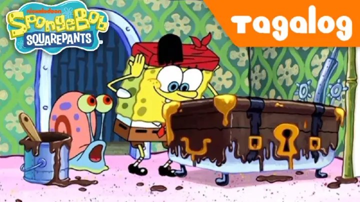 Spongebob Squarepants - Gary Takes A Bath - Tagalog Full Episode HD