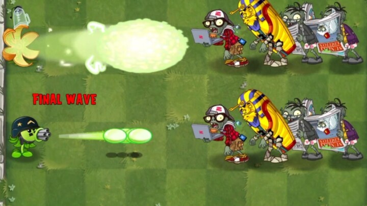 Berbagai tanaman level 10 VS Empat Raja Pembuka Kunci [PVZ2]