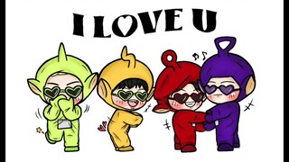 【WINNER】💚💛❤️💜让我看看是哪家爱豆因为中国粉丝自制的天线宝宝视频真的花时间去cover了！！哦莫原来又是我家拿人！！！