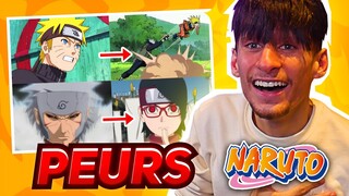 LA PEUR des PERSONNAGES de NARUTO ! (Naruto, Sasuke, Kakashi, Tobirama le raciste,...)