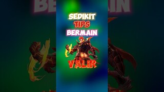Sedikit tips bermain valir di erly game 🙌✍️ #contentcreatormlbb #wiamungtzy #valir