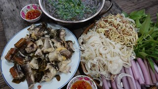 Lẩu Cá lóc, Lươn đồng nấu lá giang - Bin Đen Miền Tây # 367