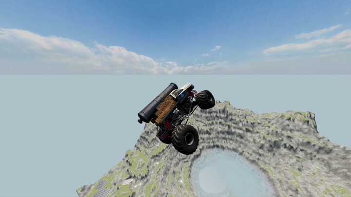 BeamNG.drive - Monster Truck Jump From The Sky! (Leap of Death)