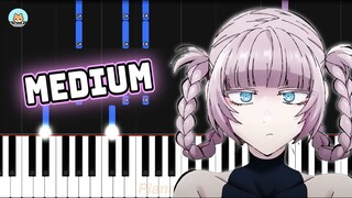 Yofukashi no Uta OP - "Daten" - MEDIUM Piano Tutorial & Sheet Music