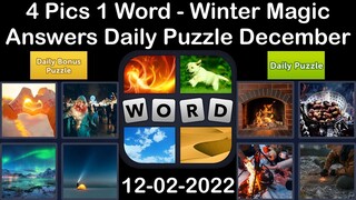 4 Pics 1 Word - Winter Magic - 02 December 2022 - Answer Daily Puzzle + Bonus Puzzle