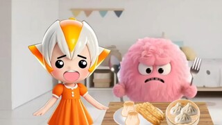 小怪兽喜欢吃番茄酱