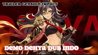 [fandub]siapa yg mo di tonjok mama dehya tunjuk kaki🦵|demo karakter genshin impact "Dehya" dub indo