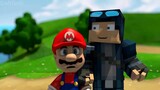 Super Mario 64 MOVIE IN MINECRAFT Challenge! Ft Sonic (official) Minecraft Animation Story