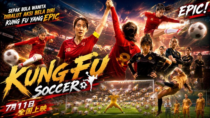 Sepak Bola Wanita yang Dibalut Dengan Bela Diri Kung Fu.. Tayang 12 Agustus 2026 -Kung Fu Soccer-