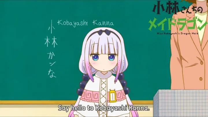Kanna's first day in school - Miss Kobayashi's Dragon Maid Moments