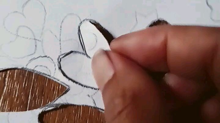 toothbrush effects panting ❤️#watrrcolorpanting