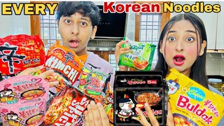Eating Every Korean Noodles #koreanfood #koreannoodles