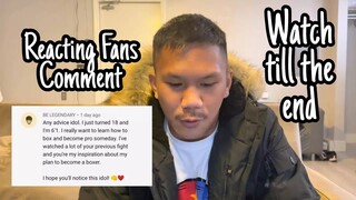 REACTING TO FANS COMMENT | EUMIR MARCIAL
