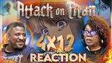 Attack On Titan 4x12 "Guides" REACTION!!