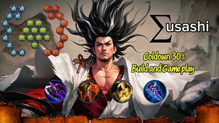 Musashi Coldown 30% Build and Gameplay.