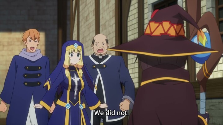 Megumin gets Scammend by an Axis Nun | Konosuba An Explosion on This Wonderful World! Episode 7