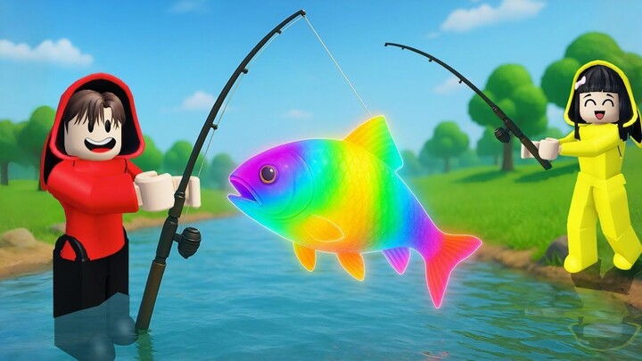 Yuta, Mio Dan Baby Celine Mancing Ikan Ketemu Godzila  ROBLOX