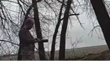 drunk soldiers of Ukraine learn to throw a grenade