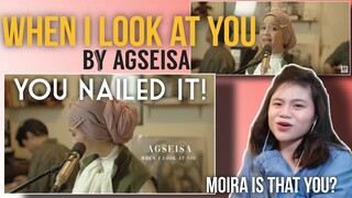 AGSEISA - WHEN I LOOK AT YOU (MILEY CYRUS COVER) I OMG! I REACTION VIDEO