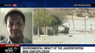 Environmental impact of the Jagersfontein mine dam explosion