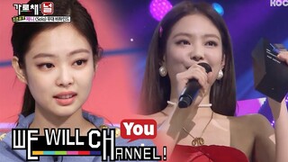 بكت جيني للمرة الأولى عندما حصلت على المركز الأول في عرض منفرد، واحمرت عينا جيني كيم من بلاك بينك وه