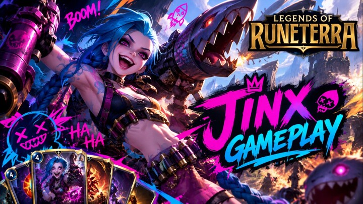 Jinx Game play legends of Runtera.