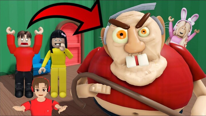 Yuta Dan Mio Melarikan Diri Dari Rumah Kakek Galak  ROBLOX