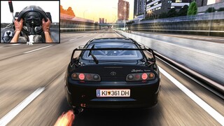 1000HP OG Toyota Supra MK4 | Assetto Corsa | Steering Wheel Gameplay