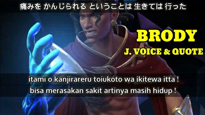 Brody Japanese Voiceline MLBB